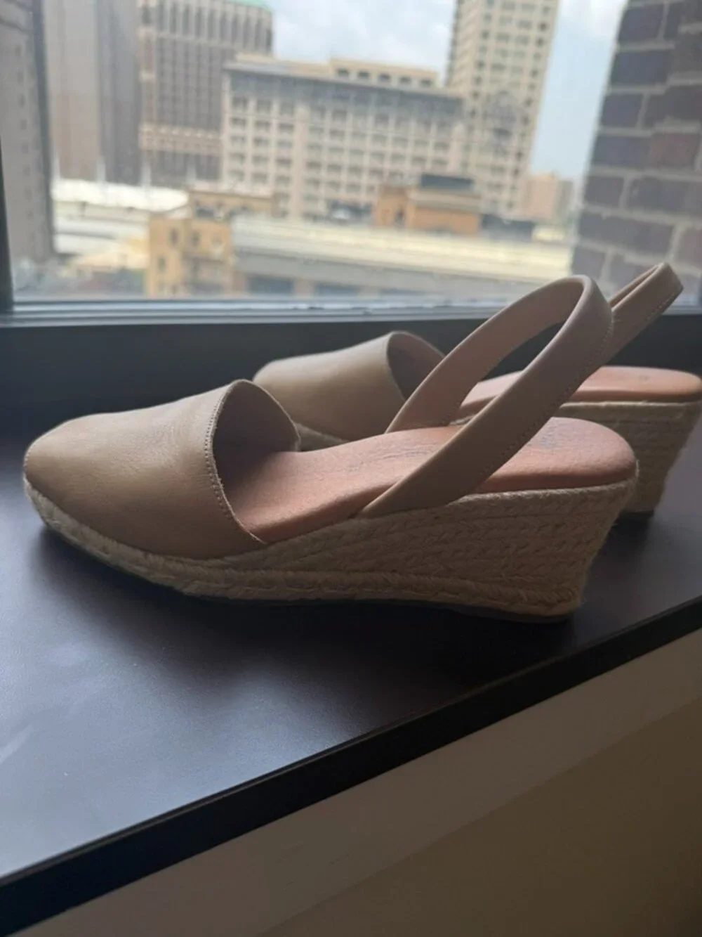 Spanish Sandal Co. Almond Espadrille Wedges